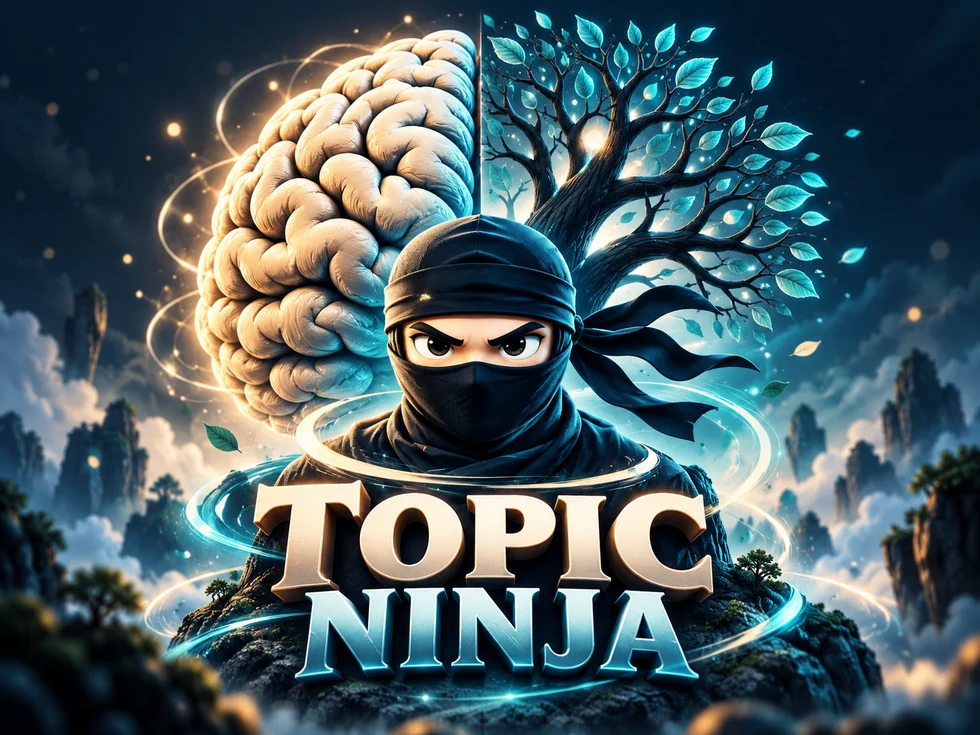 Topic Ninja: a masked ninja with a brain and the tree of knowledge